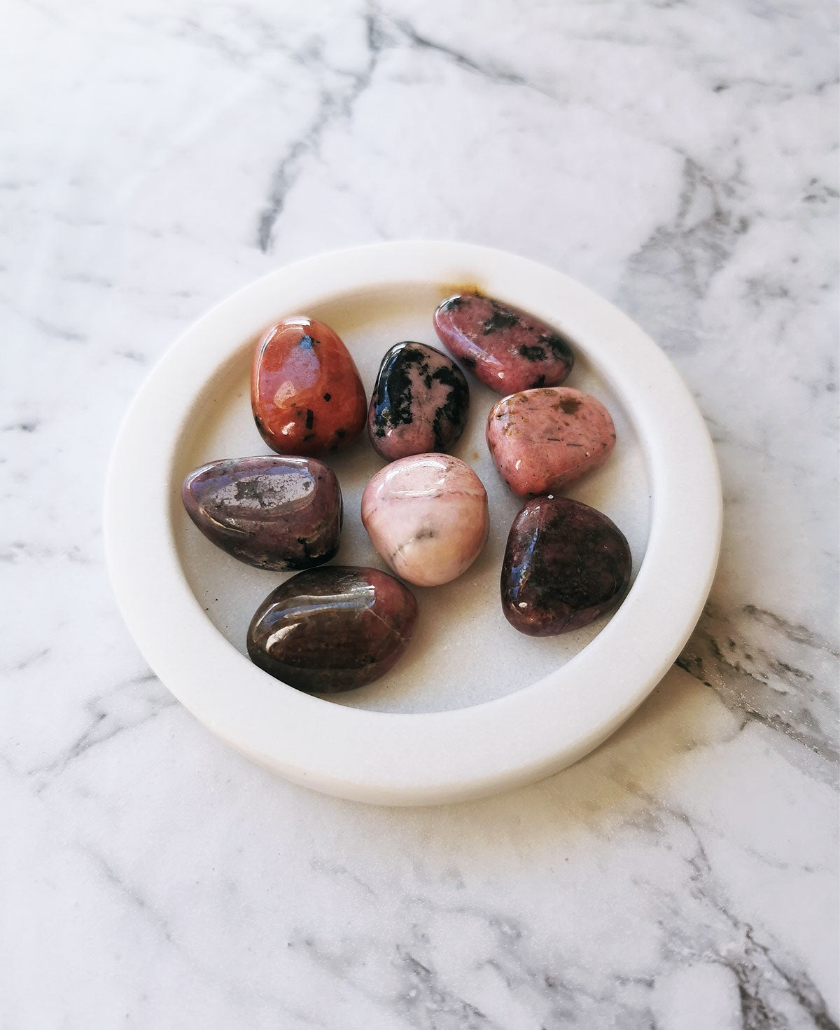 Rhodonite- tumbled stone