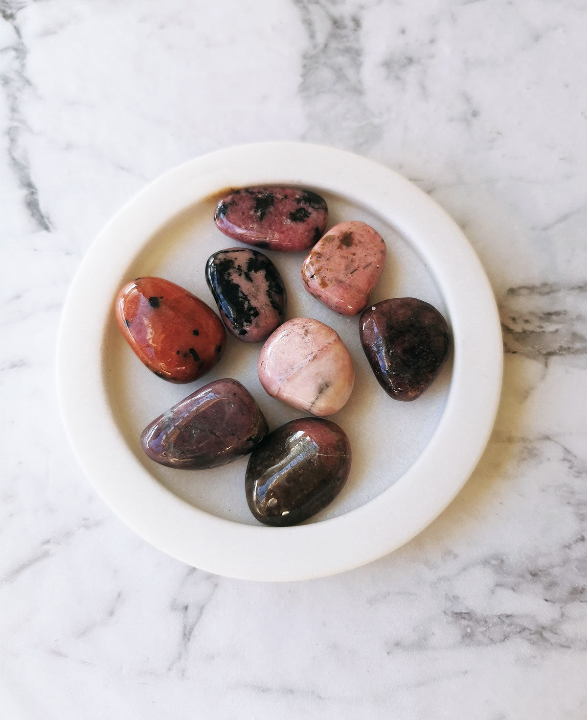 Rhodonite- tumbled stone