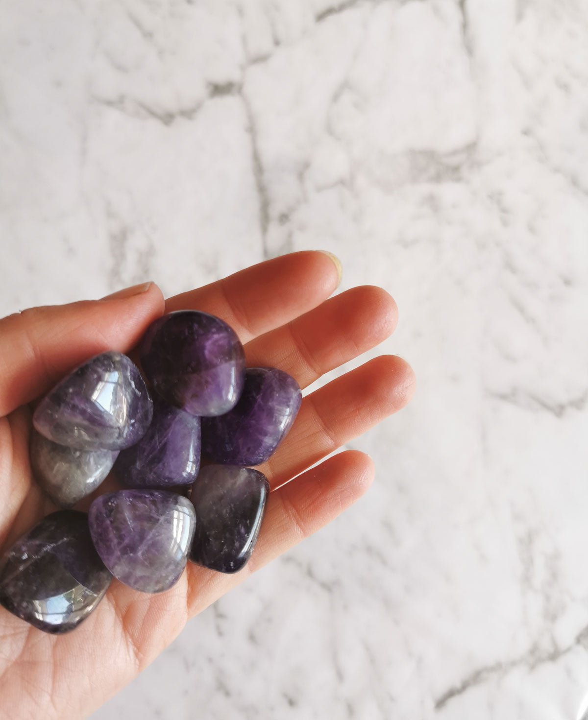 Amethyst- Tumbled stone - Crystal and Light Co