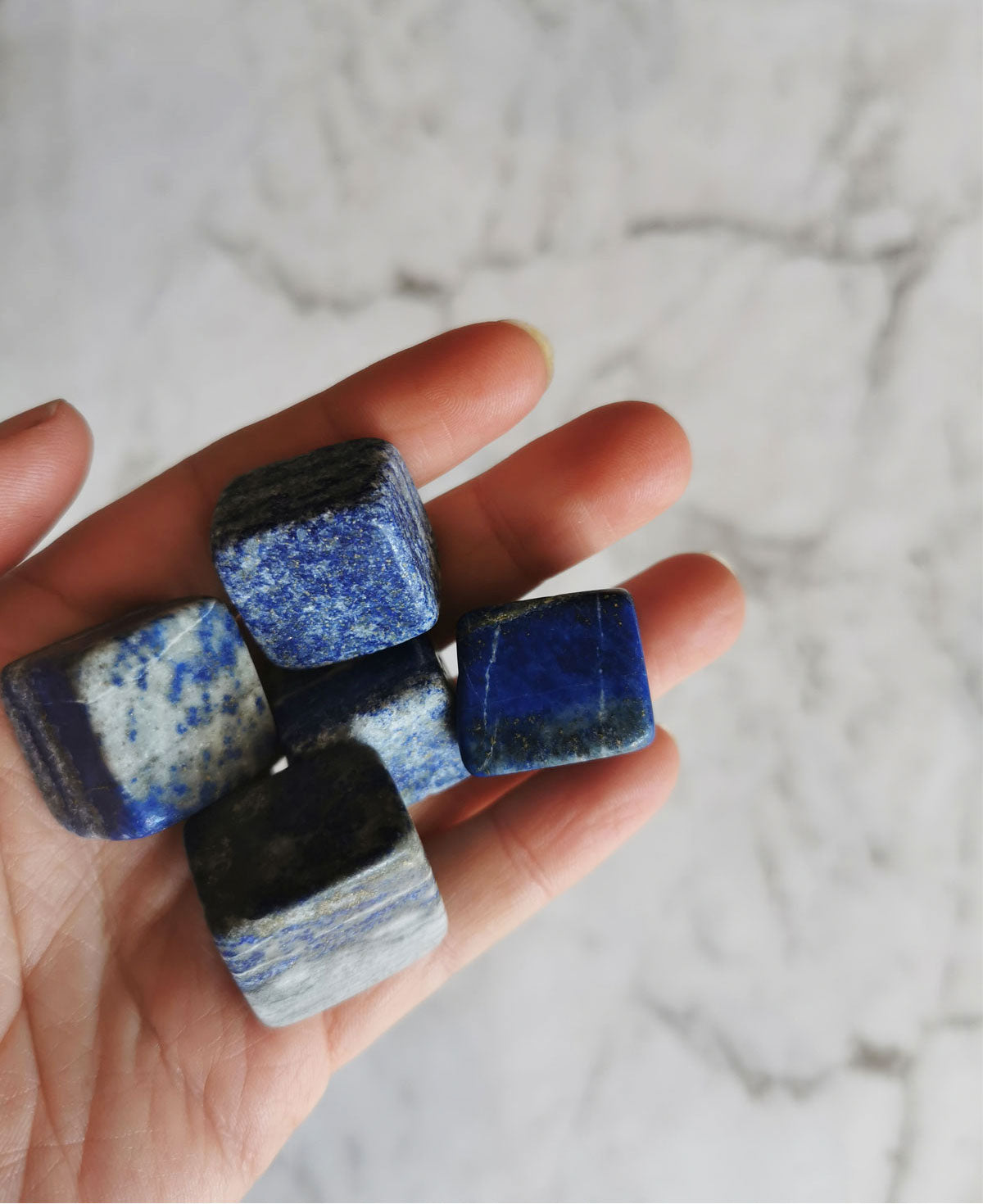 Lapis Lazuli - Square Tumble Stone - Crystal and Light Co