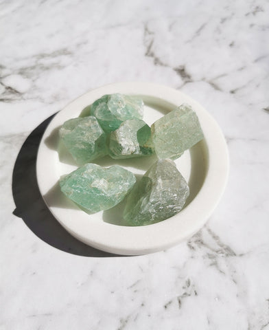 Fluorite Green- rough chunks - Crystal and Light Co