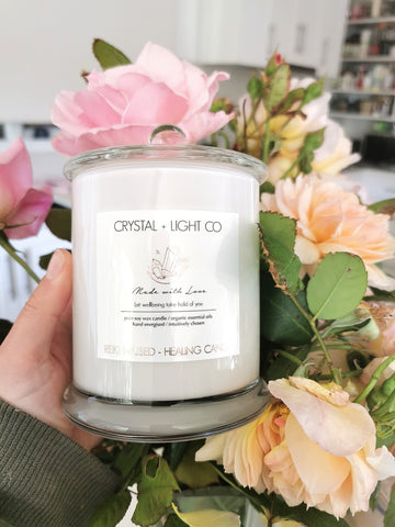 Market Flowers - Lrg Healing candle