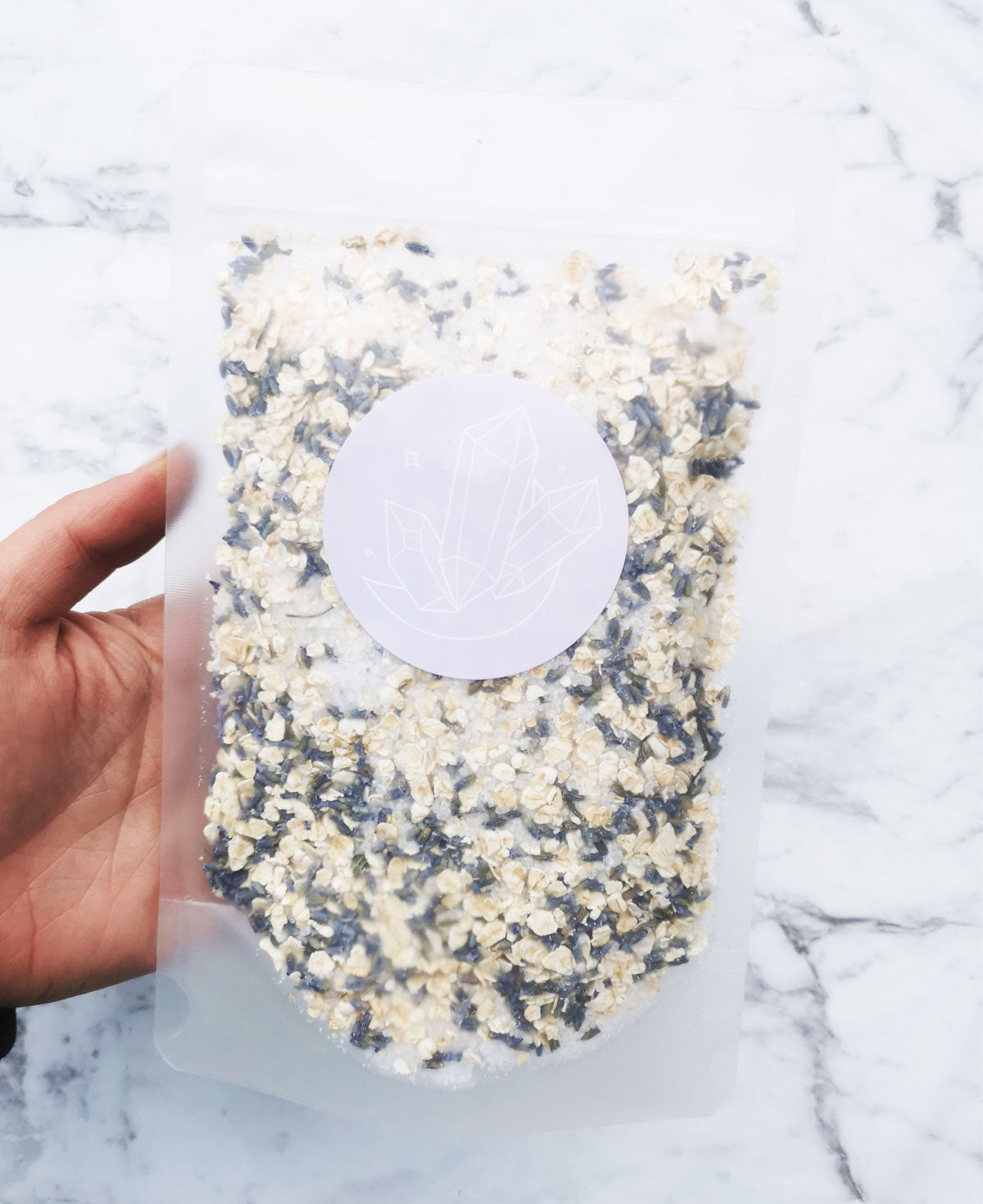 Lavender & Oats-  Bath salts bag