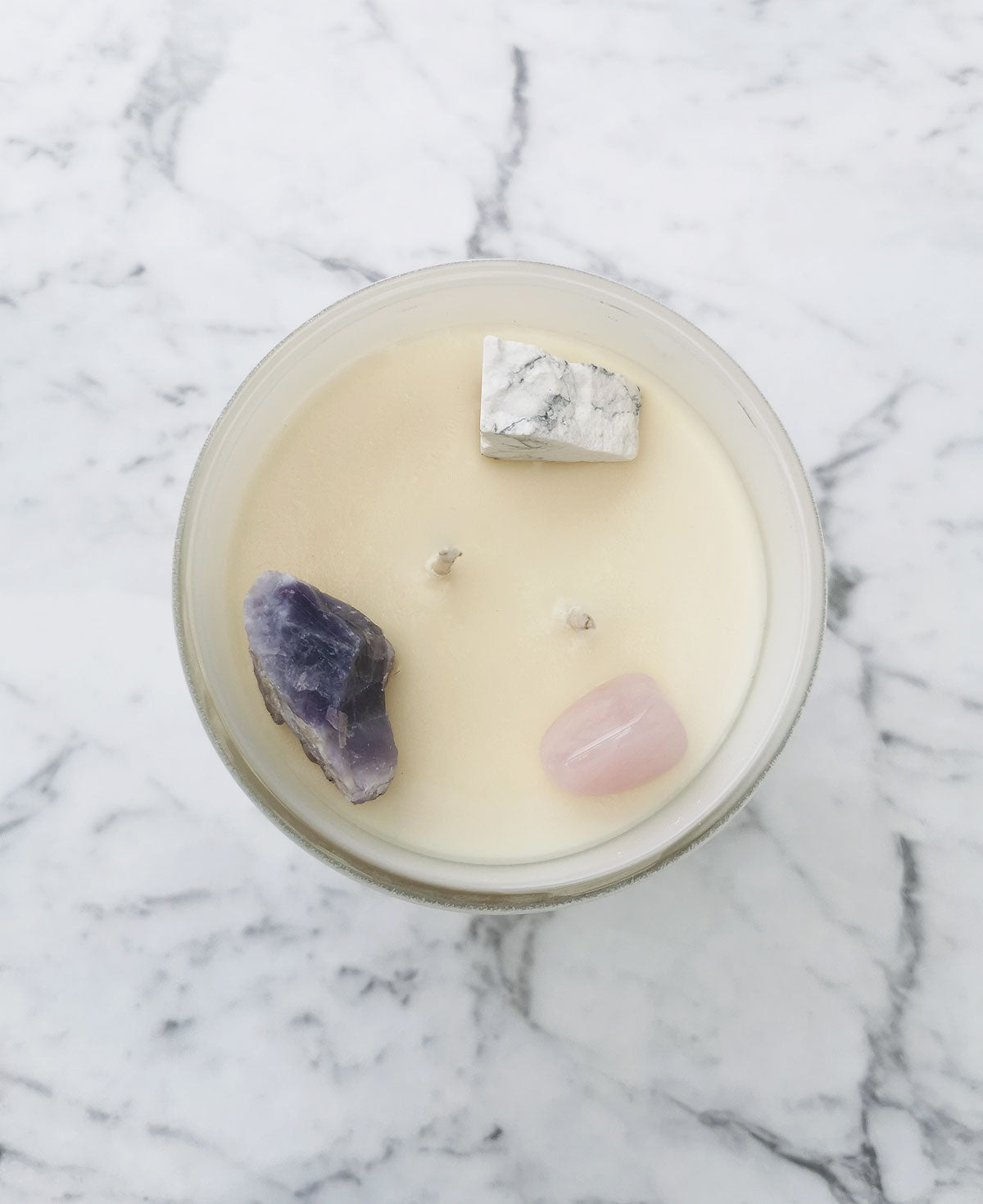 Restful Sleep - Crystal Healing candle Large - Crystal and Light Co