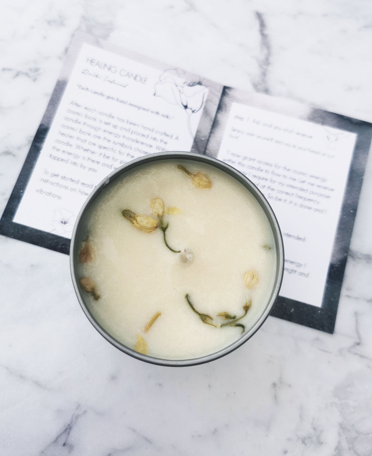 Restful Sleep - Wellbeing Healing candle - Crystal and Light Co