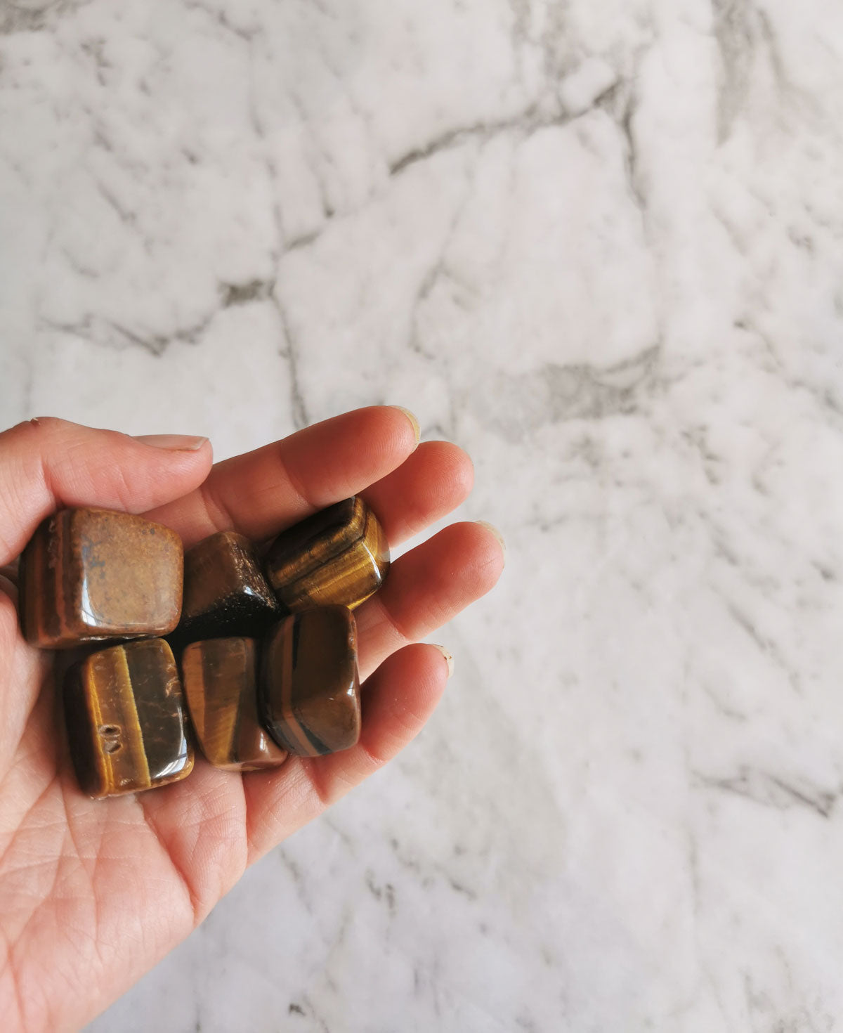 Tigers Eye - Square tumbled stone - Crystal and Light Co